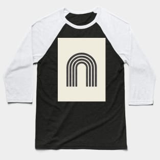 Woodblock Arch - Black Baseball T-Shirt